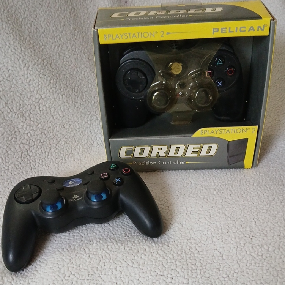 Corded Precision Controller for PlayStation 2 - Black
